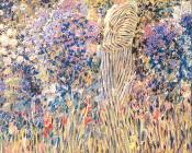 Lady in a Garden - 弗雷德里克·卡尔·弗里塞克